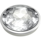 Popsockets Disco Crystal Silver Cellphone Mount-Repositionable and adheres to most devices and cases (may not stick to silicone or waterproof cases)