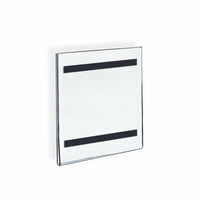 Azar Displays Vertical Wall Mount Sign Holder with Magnetic Tape, 10 Pack (129924)-Clear Acrylic