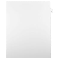 Mark Maker Legal Exhibit Index Tab White Single Tabs, 1/25th Cut, Letter Size, No Holes, Number 4, 25 Pack-White Single Tabs, 1/25th Cut
