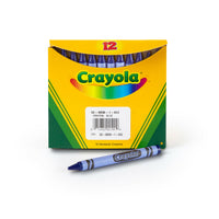 Crayola Regular Size Crayons - Blue - 12 Pack-Crayola art supplies and activities help children express, create and connect through colourful play