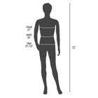 Eddie's "Ken" - Realistic Mannequin - One Bent Arm (150571-1)-body - polyethylene /  
head - pvc