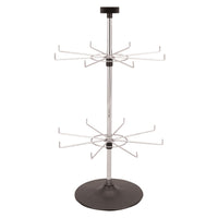 Eddie's Two Tier 16 Hook Counter Spinner - 31" H - Black/Chrome (300116-1)-16 Hook Counter Spinner