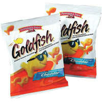 Pepperidge Farm Cheddar Goldfish Crackers - 45g - 12 Pack-Goldfish baked snack crackers are the perfect blend of flavour and crunch