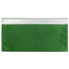 JAM Paper Enveloppes format livret ouv. côté court en alum. à fermeture « pelez et scellez », 4 x 9 1/2 po, vert, paq/100-Ouverture : livret