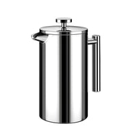 Minimal French Press - Classic - 720 ml-Made of 100% food grade 18/8 stainless steel, BPA free