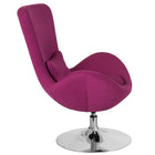 Flash Furniture Egg Series Magenta Fabric Side Reception Chair-Magenta Fabric Upholstery
