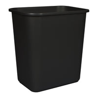 Staples Wastebasket - 26.5 L - Black-Perfect for individual workstations or use with shredders