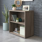 Sauder Affirm 2-Shelf Commercial Bookcase - Hudson Elm -Durable 1" melamine top surface is heat, stain and scratch resistant