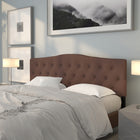 Flash Furniture Cambridge Tufted Upholstered King Size Headboard - Camel Fabric-Button Tufted with Diamond Pattern Stitching