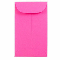 JAM Paper #3 Coin Envelopes, 2.5 x 4.25, Brite Hue Ultra Fuchsia Pink, 1000 Pack-Coin Envelopes