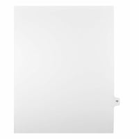 Mark Maker – Onglets séparateurs juridiques blancs, 1/15 onglets, format lettre, sans trous, numéro 12, 25/paquet-Onglets séparateurs blancs, 1/15 onglets