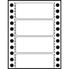 Avery White Dot Matrix Labels, 4" x 1-7/16", 5000 Pack (04014)-4" x 1-7/16", White