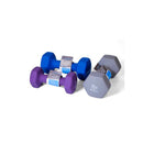 PurAthletics Haltère en néoprène PurPower Shape-Li - 10 lbs. - Gris-Couvert de néoprène