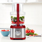 Kenmore 11-Cup Food Processor and Vegetable Chopper - 500W - Red-Powerful 500W motor with pulse option