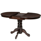 CorLiving Dillon Extendable Wood Pedestal Dining Table, Cappuccino (DSH-490-T)-Standard height dining table (30in / 76.5cm)