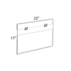 Azar Displays 17" x 22" Large Acrylic Poster Frame (182739)-Acrylic