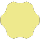 Flash Furniture 60'' Flower Shaped Activity Table with Thermal Fused Laminate Top and Standard Height Adjustable Legs, Yellow-Shape: Flower