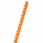 JAM Paper Gift Wrap - Polka Dot Wrapping Paper - 25 sq. ft. - Orange with White Polka Dots-The perfect square footage for quickly and easily wrapping your presents
