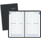 Staples Undated Daily Wirebound Planner - 8" x 5" - Bilingual-12-months (January - December)