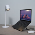DAC MP-222 Portable and Adjustable Laptop/Tablet Stand - Aluminum Alloy - Black-The forward-tilt angle offers an open space for device ventilation.