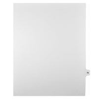 Mark Maker Legal Tabs - Letter Size - White - 1/15th cut - 25 tabs per package - 5 packages Pack - Number 72-White Single Tabs