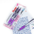 Pentel EnerGel Liquid Gel Pens Retractable - 0.7mm - Violet - 2 Pack  -Intense, vivid ink dries quickly without smearing or blotting