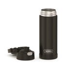 Thermos FUNtainer Bottle - 470ml - Black-Durable snap-on lid cover