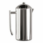 Frieling Polished 18/10 Stainless Steel French Press, 44 Ounce (#0130)-Your second cup of coffee will never be cold with this all stainless steel French Press.