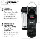 Keurig K-Supreme Single Serve K-Cup Pod Coffee Maker - With MultiStream Technology - Black-Simple button controls: Just insert any K-Cup pod or ground coffee and use the button controls to brew a delicious cup