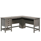 Sauder 65"W Cottage Road L-Desk - Mystic Oak-Spacious work surface for a computer, lamp and more