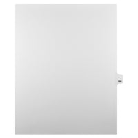 Mark Maker Legal Tabs - Letter Size - White - 1/25th cut - 25 tabs per package - 5 packages Pack - Number 190-White Single Tabs