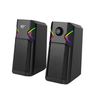 Havit Computer Gaming Speakers - USB powered, RGB Lighting, 3.5mm Stereo audio input-2.0 electronic sports speakers, designed for gamers