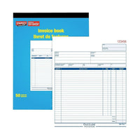 Staples Bilingual Invoice Book - Duplicates - Carbonless - Staple Bound - 8" x 10"-Formalizes requests for payment detailing price, taxes and conditions of payment