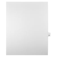 Mark Maker Legal Tabs - Letter Size - White - 1/25th cut - 25 tabs per package - 5 packages Pack - Number 41-White Single Tabs