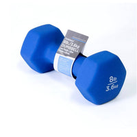 PurAthletics Haltère en néoprène PurPower Shape-Li - 8 lbs. - Bleu-Haltères antidérapantes de qualité supérieure