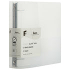 JAM Paper Plastic 3 Ring Binder, 2 Inch, Clear, 3 Pack (820T2clg)-Clear