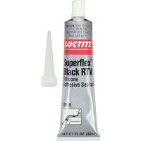 Loctite Superflex Rtv Silicone Adhesive Sealant, 80 Ml, Tube, Black - 12 Pack-Colour: Black
