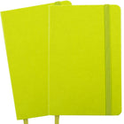 JAM Paper Hardcover Lined Notebook with Elastic Closure, Large, 5.88 x 8.5 Journal, Green Apple, 2/Pack (340528859g)-Green Apple Harcover Notebook / Journal