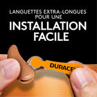 Duracell - Piles pour appareils auditifs - format 13 (orange) - Paquet de 8-La pile recommandée par les utilisateurs d'appareils auditifs  - Les piles Duracell pour appareils auditifs sont codées par couleur et disponibles en 4 formats, 10 (jaune), 312 (brun), 13 (orange), 675 (bleu)