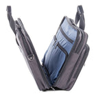 Bugatti Harry Nylon Executive Briefcase, Grey-PVC piping all around gusset