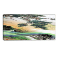 Designart Yamamoto Shunkyo, Spring of Mountain Asia Canvas Artwork, (PT5023-40-20)-Print