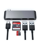 Satechi Passthrough Hub for USB-C Devices - Space Grey-3.31" H x 1.06" W x 0.3" D