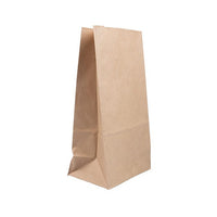 Jam Paper Kraft Lunch Bags - Large - 6" x 11" x 3.5" - Brown - 25 Pack-Color: Brown Kraft