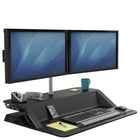 Fellowes Lotus Sit Stand Dual Monitor Arm Kit (8042901)-Adjustable height from 16" to 25" with a 12.5" reach