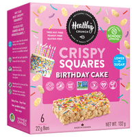 Healthy Crunch Birthday Cake Crispy Squares - 132 g-School Approved