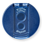 Staedtler Premium-Quality Metal Sharpener with Round Container - 2 Holes - Silver and Blue - 1 Pack-Heavy Duty