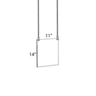 Azar Displays 14" x 11" Hanging Poster Frame, 4 Pack (172710)-Hanging poster frames display information from the ceiling, maximizing advertising opportunity