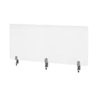 Eddie's Sneeze Guard with 3 Clamps - 48"W X 23.5"H - Clear Acrylic-Clear Acrylic Plexiglass Protective Barrier/Shield (Cashier Sneeze Guard)
