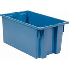 Quantum Storage Systems Stack & Nest Totes, 9" x 18" x 11", Blue - 3 Pack-Colour: Blue