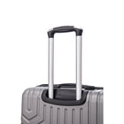TOSCANO RIGOROSO 20" Hardside Carry On Luggage - Titanium Silver-Soft Jelly Handle Grips